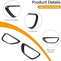 Vista 6 de Hoolcar Cubierta de faros antiniebla delanteros, marco de repuesto compatible con Jeep Grand Cherokee 2014-2016, color negro