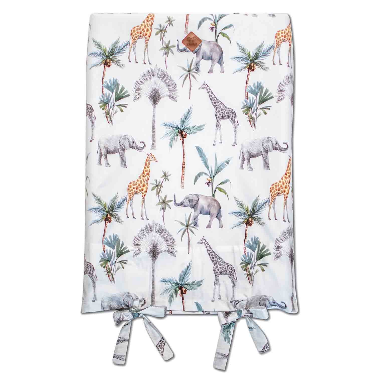 SEVIRA KIDS | Housse de matelas à langer + tapis de change, Safari - 70 x 50 cm - Made in France 70 x 50 cm