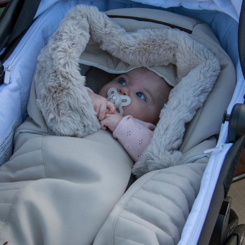 Foppapedretti Kalor Sacco Invernale Universale 2in1 per navicella, ovetto e passeggino, Cream