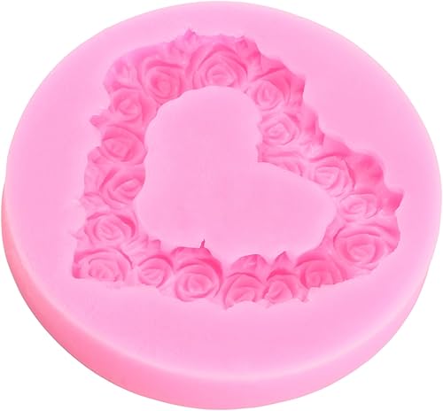 Miniatura 8 de Moldes de silicona con forma de corazón 3D para decoración de pasteles, decoración de cupcakes, chocolate, goma de mascar, pasta de polímero de