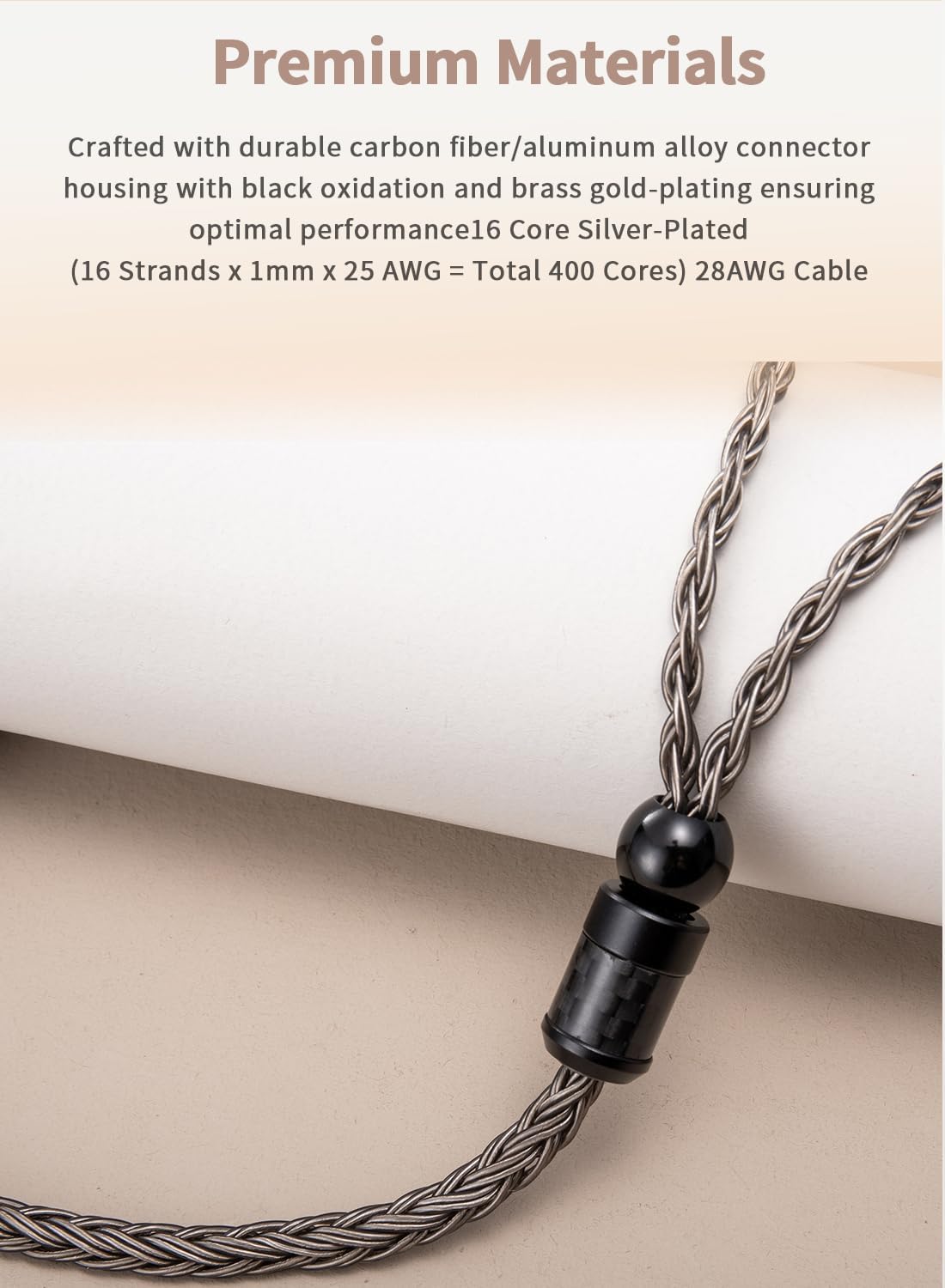 SYRNARN 4 Pin XLR Balanced Headphone Cable Compatible with AUDEZE LCX-X LCD-XC LCD2 LCD3 LCD4 for MEZE Empyrean, MEZE Elite, MEZE Empyrean 16 Core Replacement Cord (4 Pin XLR Balanced, 2Meters/6.5ft) - Image 6