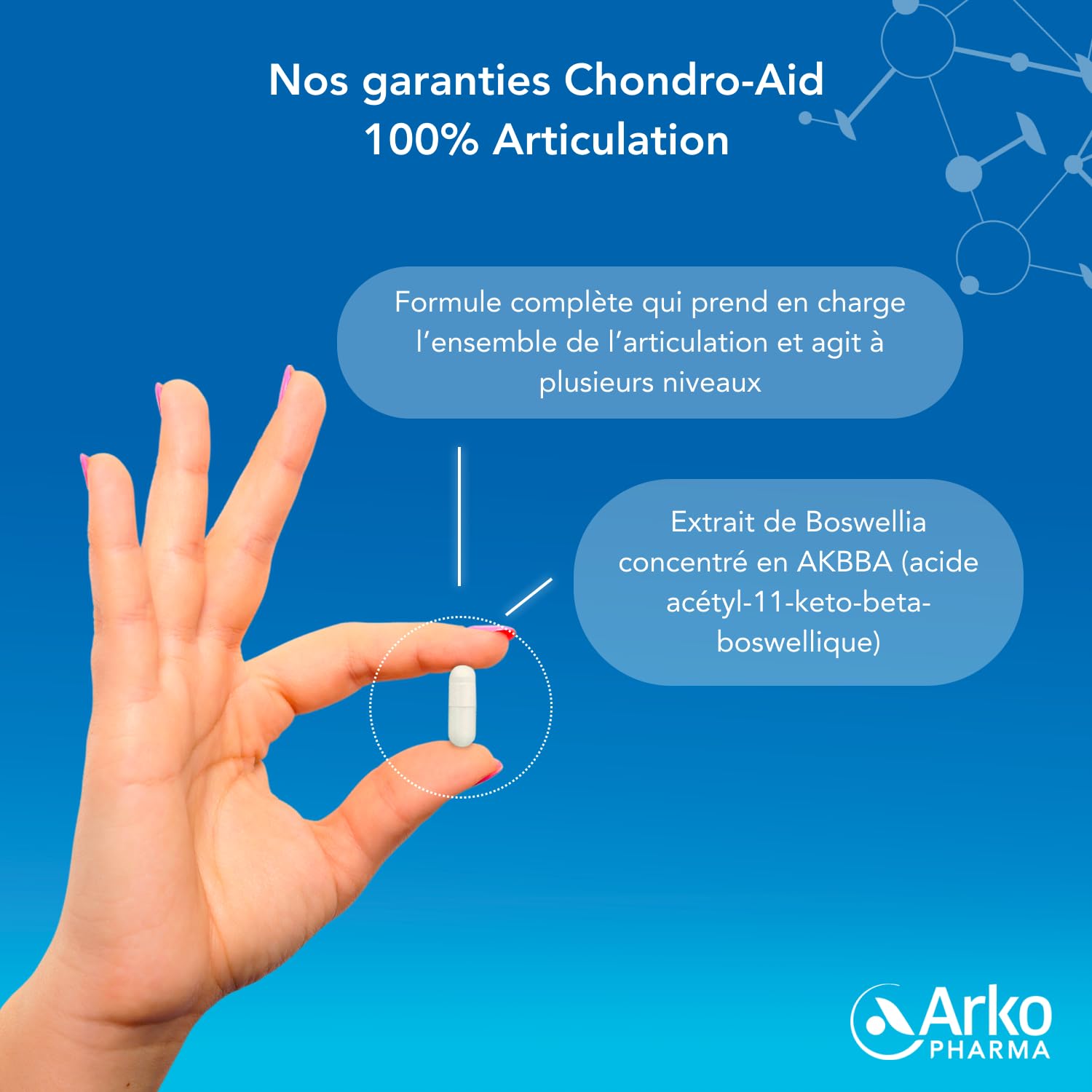 Arkopharma - Chondro-Aid 100% Articulation | Flexibilité et Bien-être Articulaire - Mobilité et Souplesse - Articulations - Gênes Articulaires | 3 Mois - 180 gélules