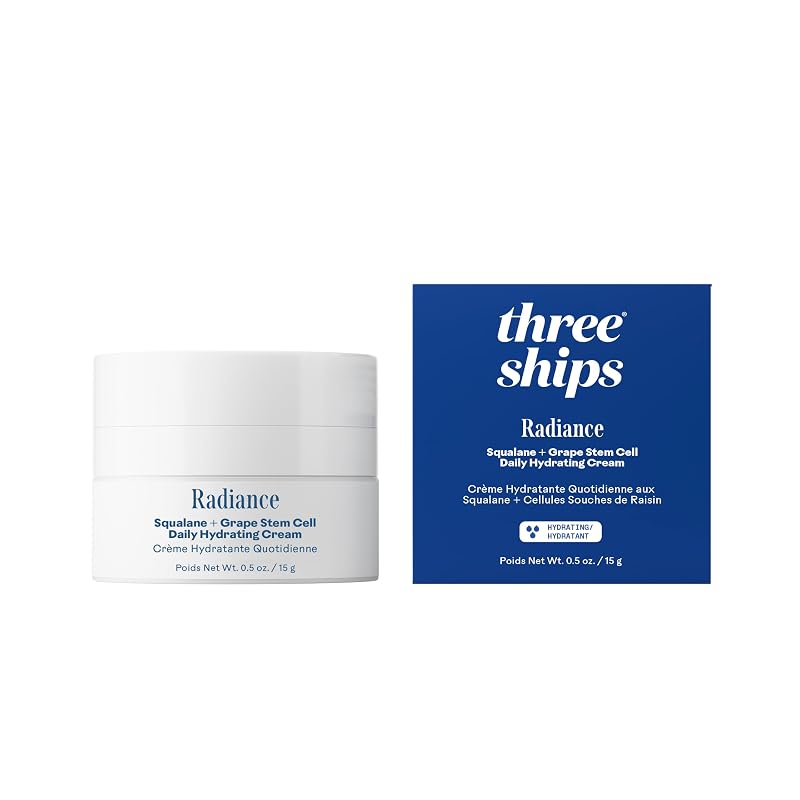 Three Ships Radiance Creme Facial com Células-Tronco de Uva e Esqualano, 14 g