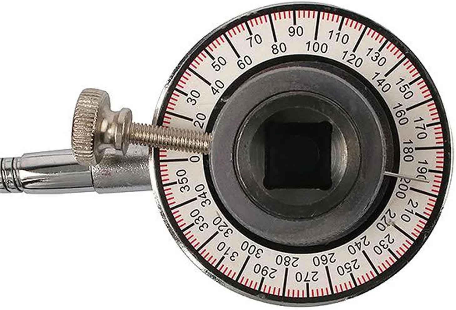 iDili Auto Repair Angle Torque Meter, Magnet Clip, 2-in-1 Torque Angle Gauge, DIY Torque Wrench Measuring Instrument