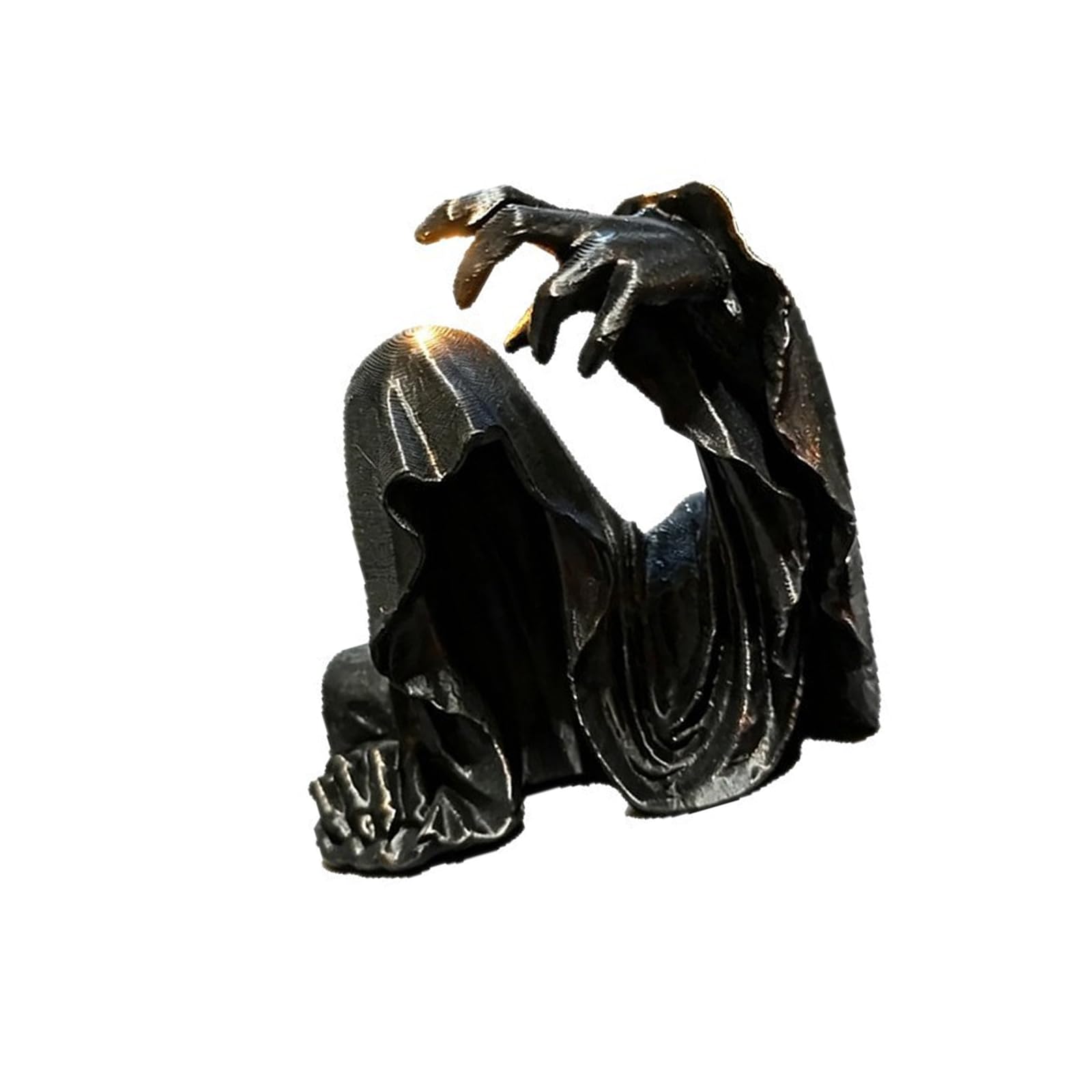 Msioytog Resin Death Statues Grims Reapers Figurines Suriels Sculpture Ornament Bookshelf Decor for Home Halloween Decors Grims Reapers Statues