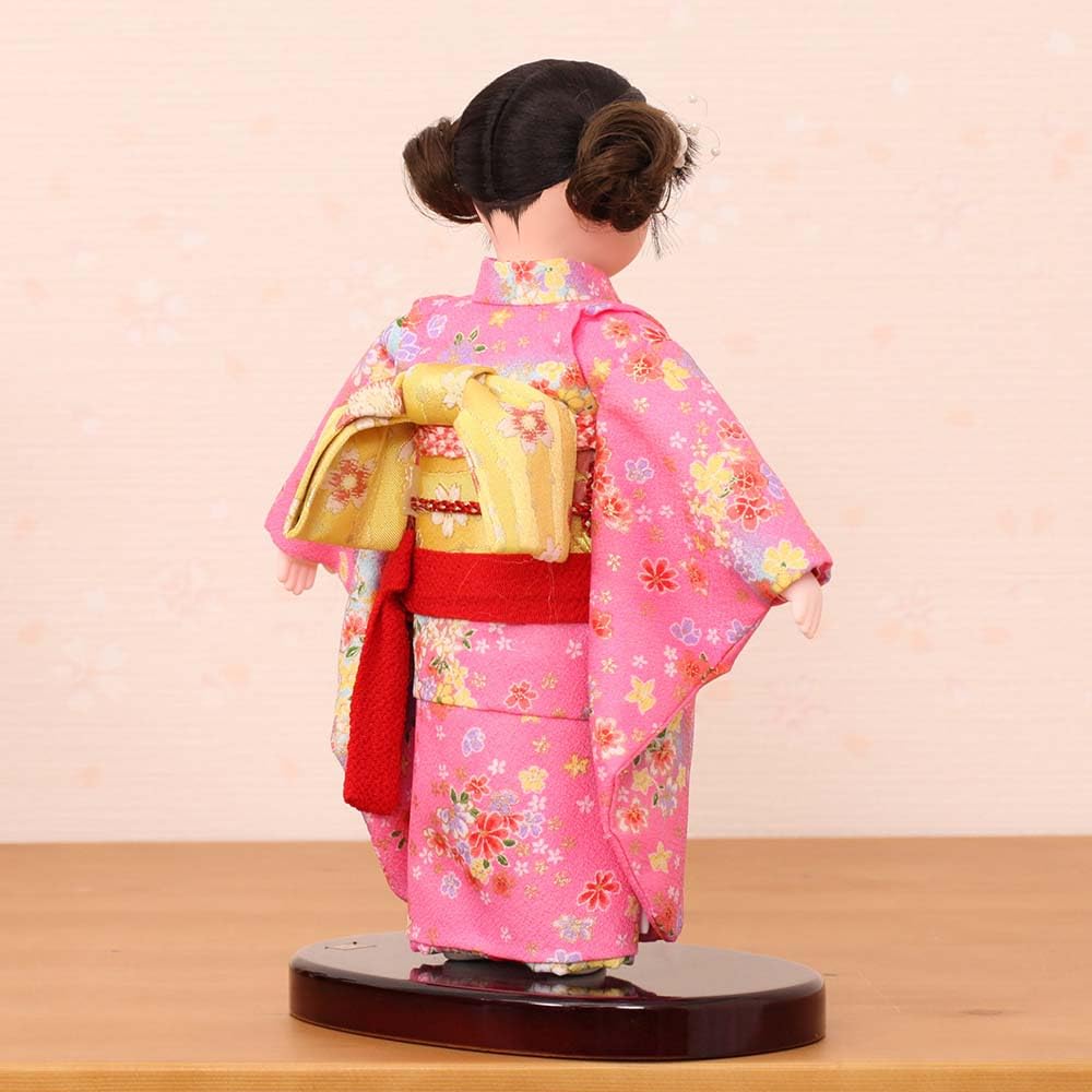 Amazon | 市松人形 齊藤公司作 6号 愛ちゃん 金彩友禅 雛人形 ひな人形