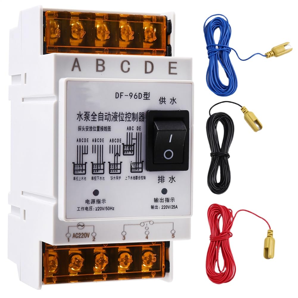 Udsknv[Ksl As Shown Automatic For Water Level Controller-25A 220V-Liquid Level Detection For Water Tanks
