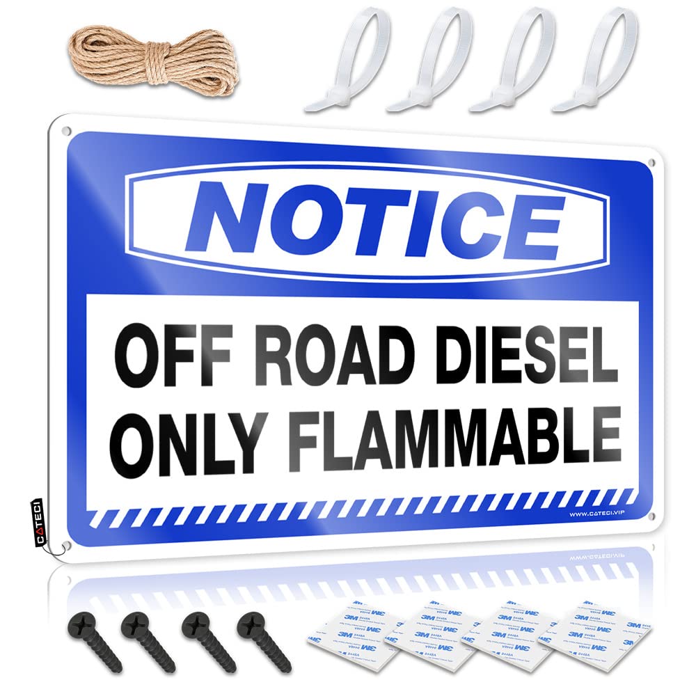 Bar Rules Tin Metal Sign Notice Off Road Diesel Only Flammable Tin Sign Beer Signs Metal Vintage Tin Sign Decor(30X40CM)