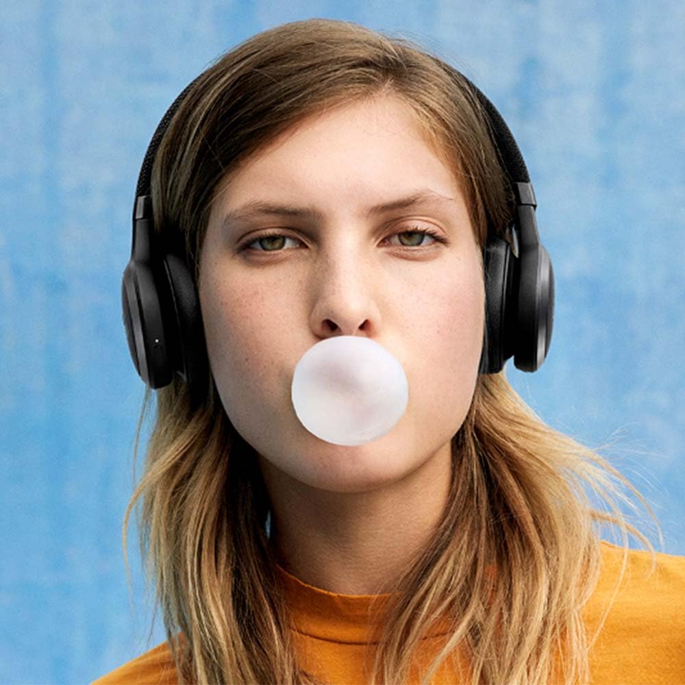 JBL LIVE 460 NC, Cuffie On-Ear Wireless Bluetooth con Cancellazione Adattiva del Rumore, Cuffia Pieghevole Senza Fili per Musica, Chiamate e Sport, Fino a 50h di Autonomia, Nero