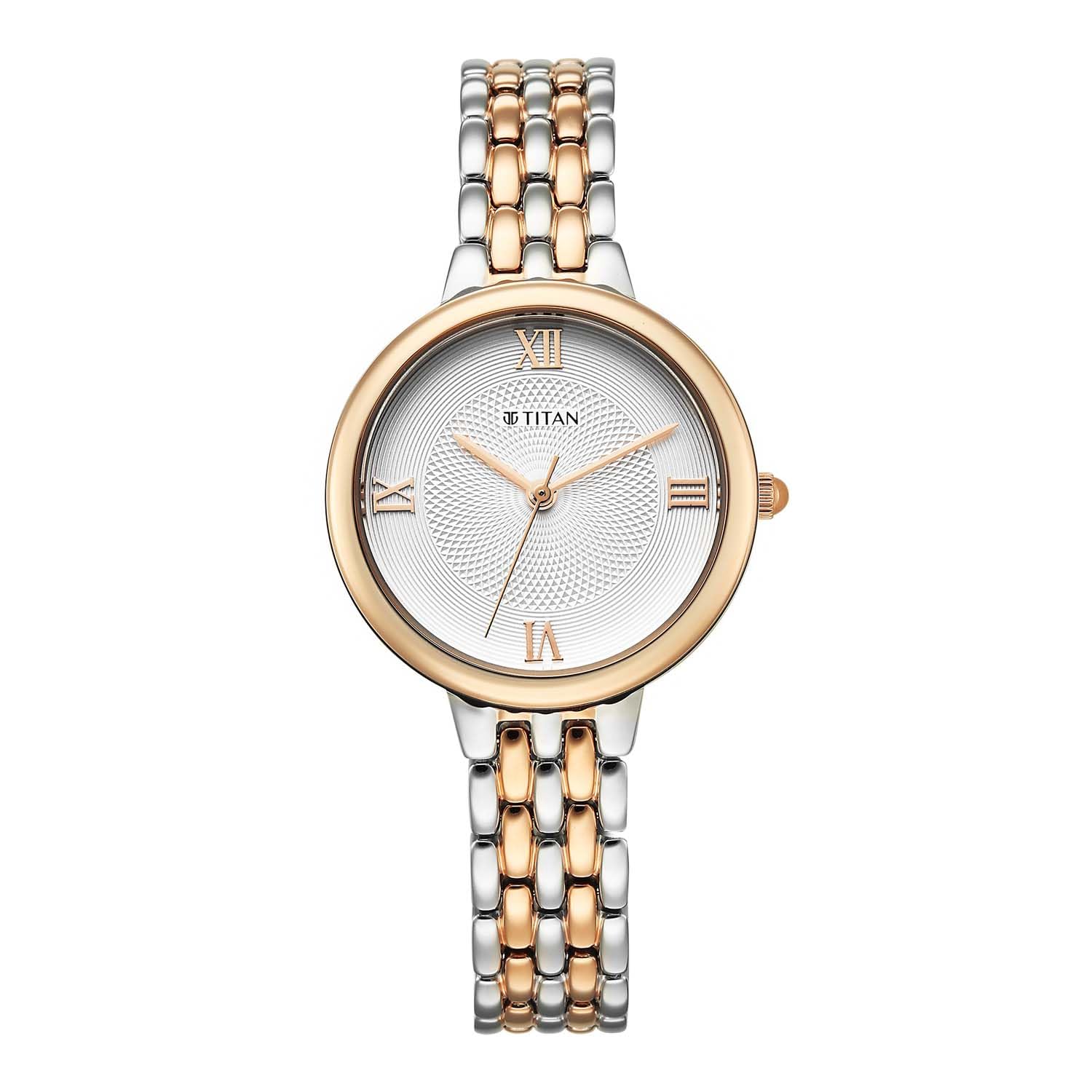 Eminence Quartz Analog White Dial Two Toned Strap Watch for Women-image-19