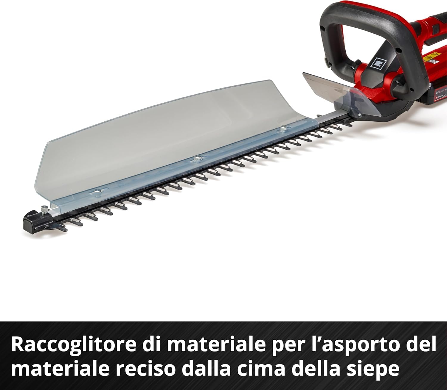 Einhell Tagliasiepi a batteria GC-CH 1855/1 Li Kit Power X-Change (18 V, 55 cm lunghezza di taglio, 18 mm distanza tra i denti, maniglia girevole, incl. 2,5 Ah batteria e caricabatteria)