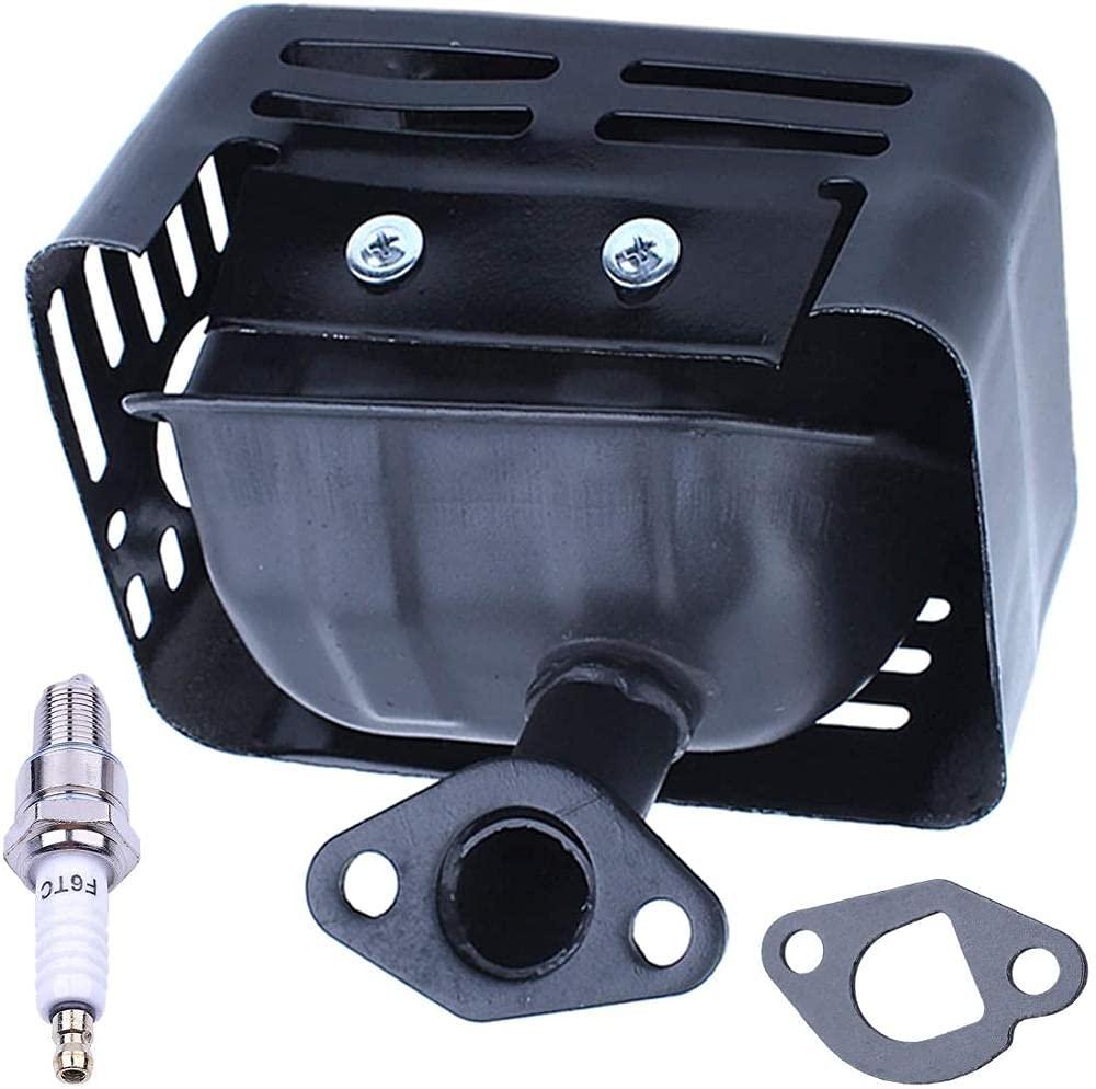 BAIJAC Conjunto de Escape de silenciador con Tubo de Escape for Honda GX160 GX200 5. 5HP 6.5hp Motor Reemplace 18300 -ZE1-900 Herramientas eléctricas de jardín