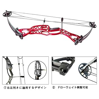 Amazon.co.jp: ZSHJGJR コンパウンドボウ アーチェリー 弓 40