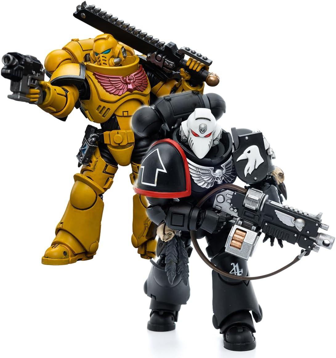 JOYTOY × Warhammer 40k 1/18 Action Figure - Raven Guard Intercessors Sergeant Rychas & Imperial Fists Intercessors4.72 - Collection Model Birthday Gifts Ages 15+