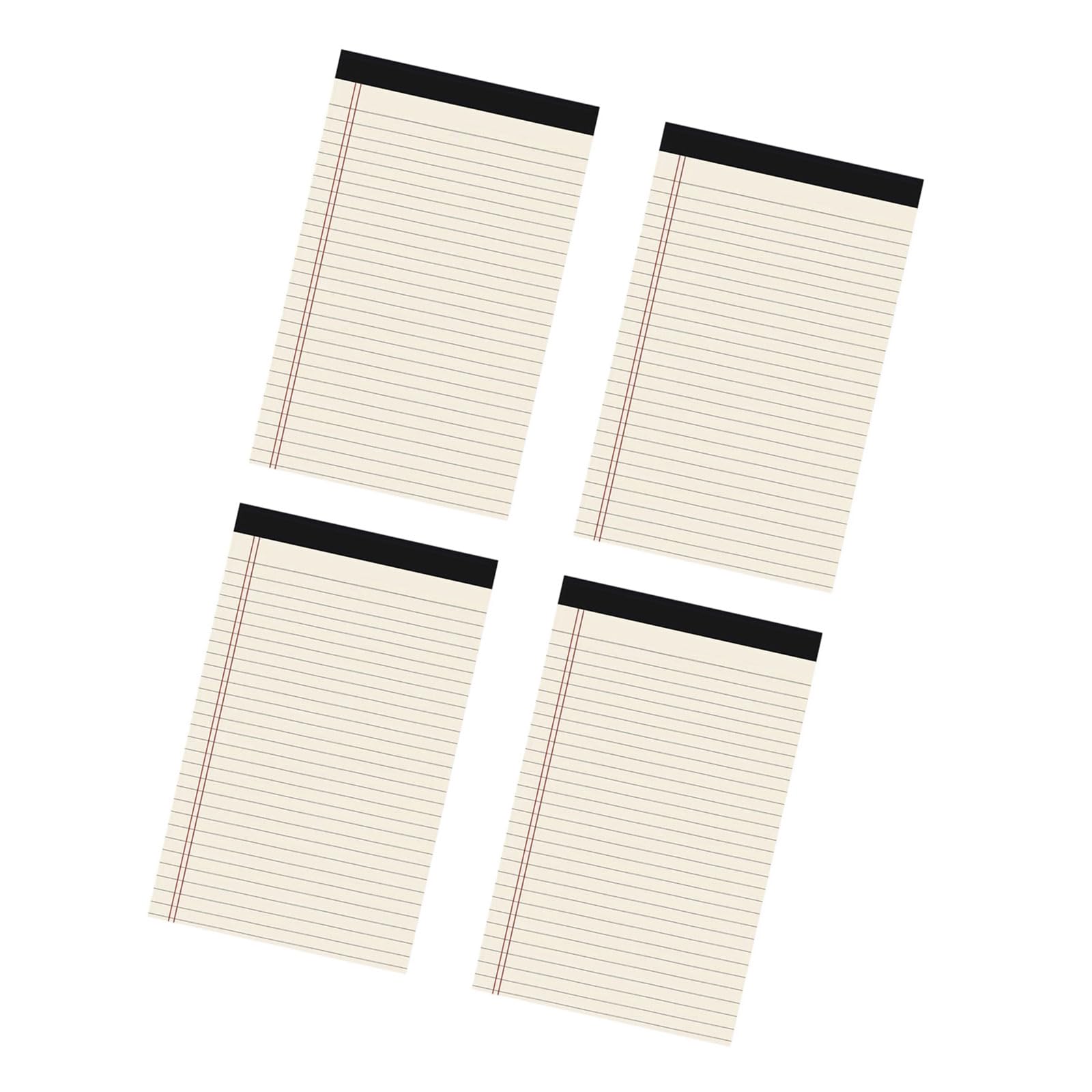 4 blocs de notas pequeños, hojas de notas, bloc de notas legal, cuaderno de bolsillo forrado para tomar notas, recordatorios, bloc de notas, columna, bloc de notas de papel extraíble
