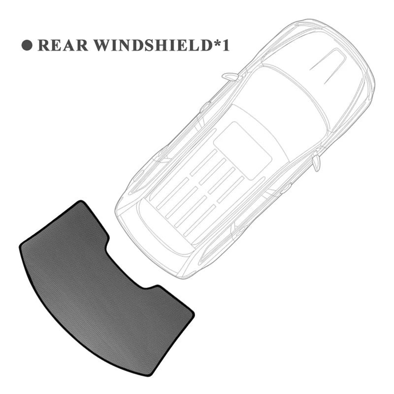 SYLTER Parasoles para HRV para HR-V para VEZEL para XRV para XR-V 2022-2024 Parasol Ventana Cortina Magnética Parasol Protección Niños Coche Parasol(Back)
