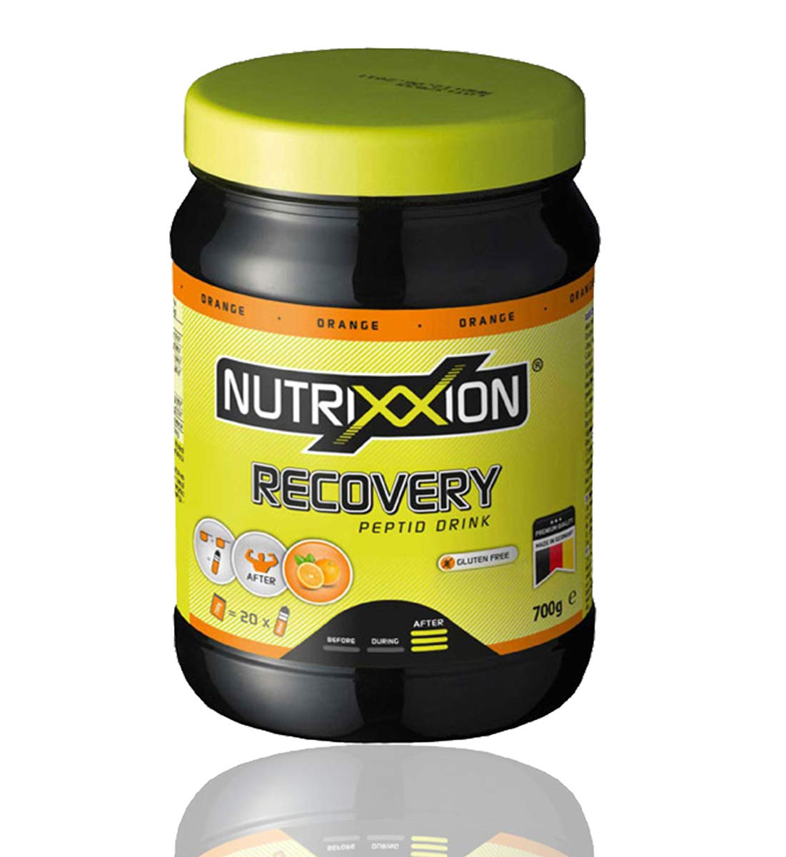 Recovery Drink mit BCAA & Peptide, Regenerationsgetränk nach dem Sport, Energy Drink, Orange | 700 g