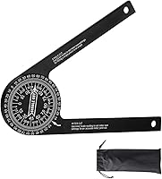 WYTUDTE LX-230 Aluminum Miter Saw Protractor Angle Finder - 7-Inch Precision Laser Engraved Scales, Rust-Proof for Carpenters & Plumbers
