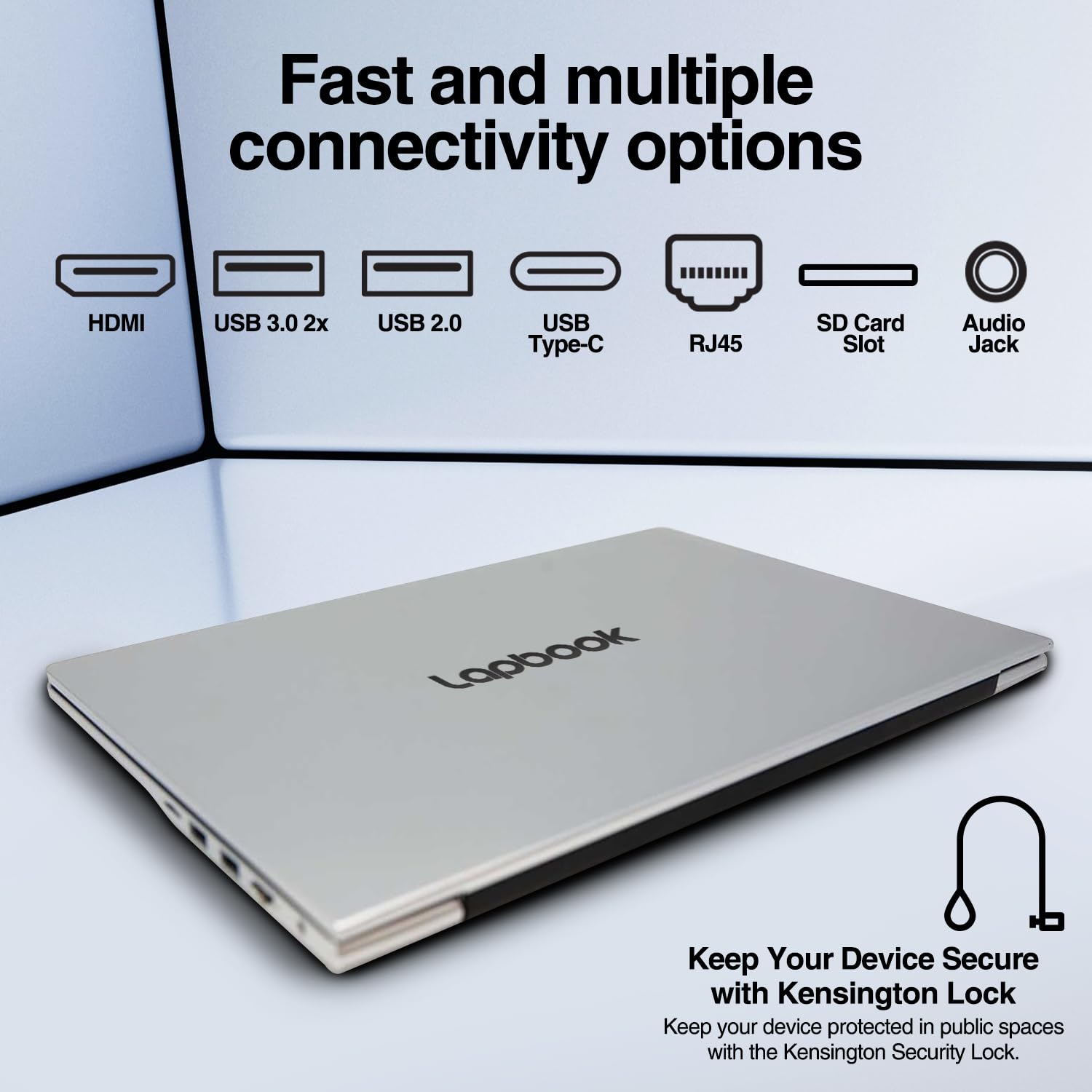 15.6" Full HD Laptop - 16GB RAM 512GB M.2 SSD, Windows 11 Home, Dual-Band WiFi, Integrated Webcam - S15 N6 Quad-Core, 15 Inch Lightweight Laptop — view 5