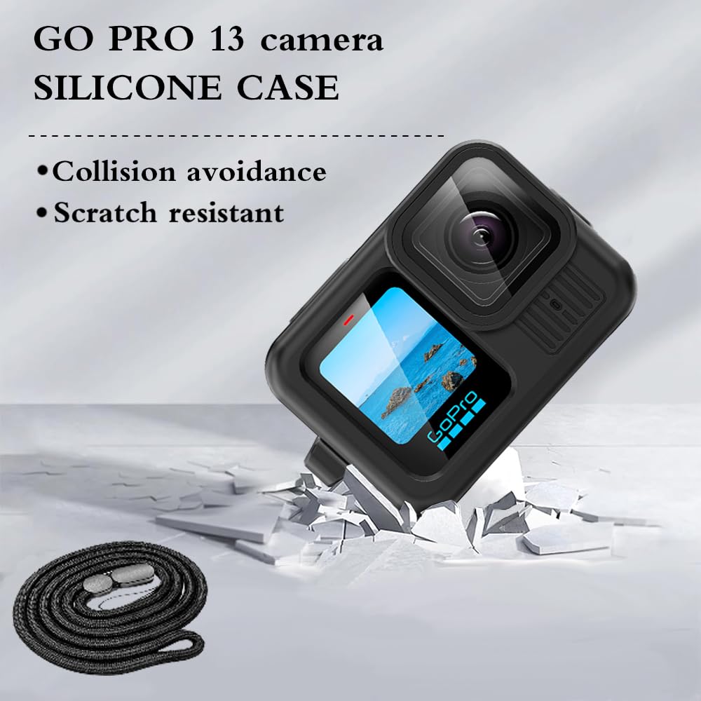 Aerku Verre Trempé Pour GoPro Hero 13 Black Protecteur D'écran, Dureté 9H Camera Protecteur, [Sans Bulles] [Ultra HD] Accessoires Protection Film Vitre Trempé Protection Ecran-Lot De 6