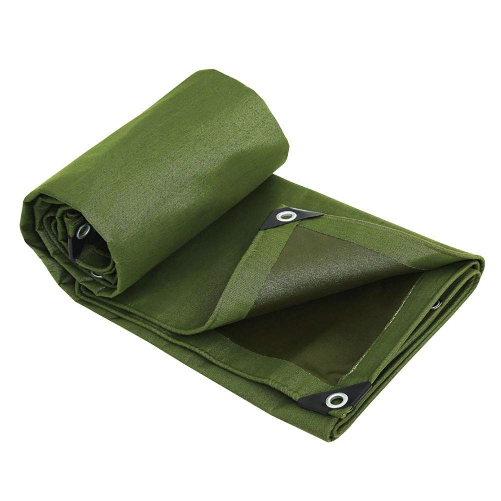 OKUOKA Lona para jardín y camping 5x5m verde impermeable