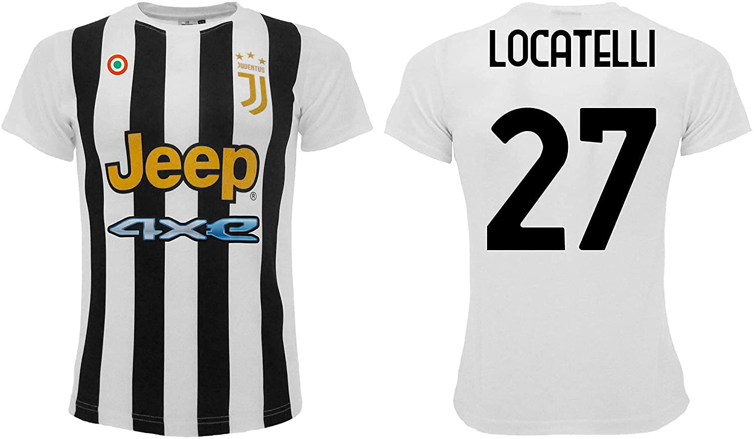 Sportbaer Manuel Locatelli 2021 2022 Football Jersey White Black #27 First Jersey Official Replica Adult Kids