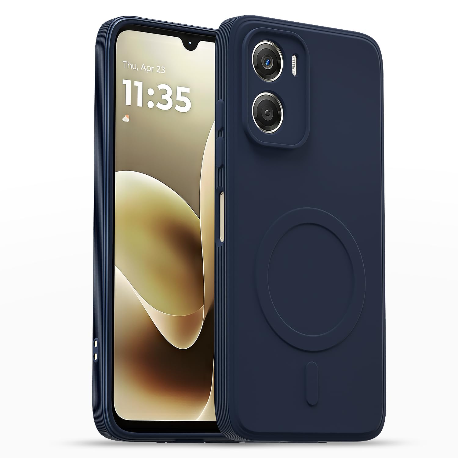 Pikkme Back Cover for Motorola Moto Edge 70 Fusion 5G Soft Matte Silicone Mag-Safe Design (Mag-Safe Not Support) Camera Protection | Slim Fit Bumper Cover (Blue) — Amazon image 12