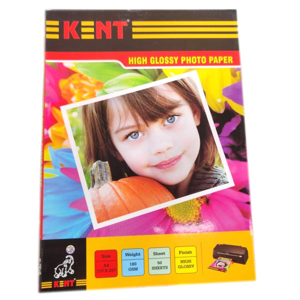 Kent High Glossy Photo Paper A4 Size (50 Sheets, Pack of 5) Amazon.in