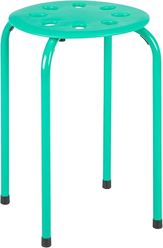 Miniatura 10 de Norwood Taburetes apilables de muebles comerciales para niños y adultos, 17.75 pulgadas de altura estándar, taburetes portátiles de oficina y aula,