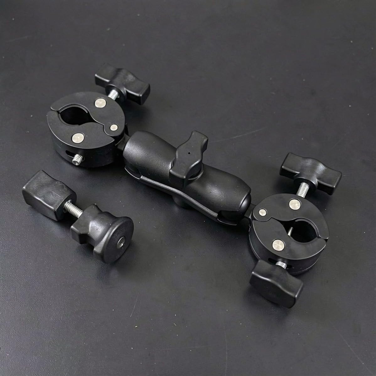 VOSAREA 2 Pièces Support Téléphone Moto 25mm à Rotule, Pince Guidon