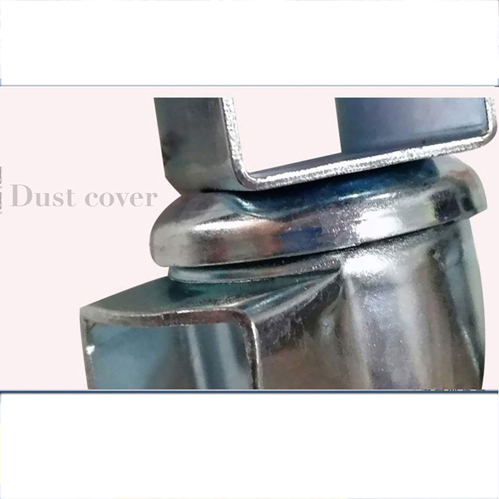 4X Doppio Cuscinetto a Sfera Girevole da 3" Rotelle Pivotanti, Poliuretano Ruote Industriale, Ruote da Trasporto per Mobile con Piastra Superiore a U, carico 150 kg, Ruote con Stelo del Freno