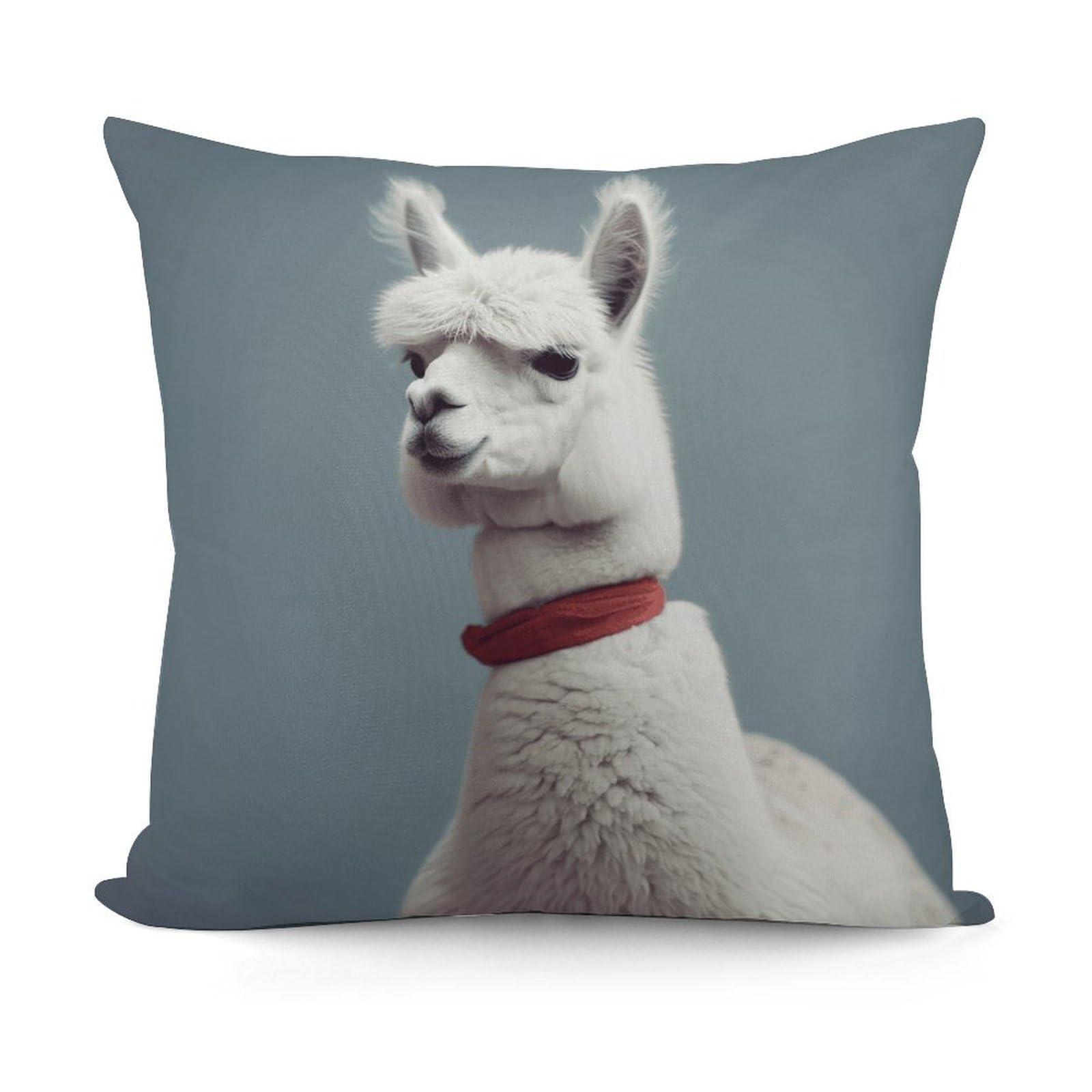 VstaDank Alpaca Throw Pillow Covers 18x18 Inch Soft Couch Home Decor Cushion Cover Comfortable Plush Square Cushion Case Farmhouse Decorative Pillowcase for Living Couch