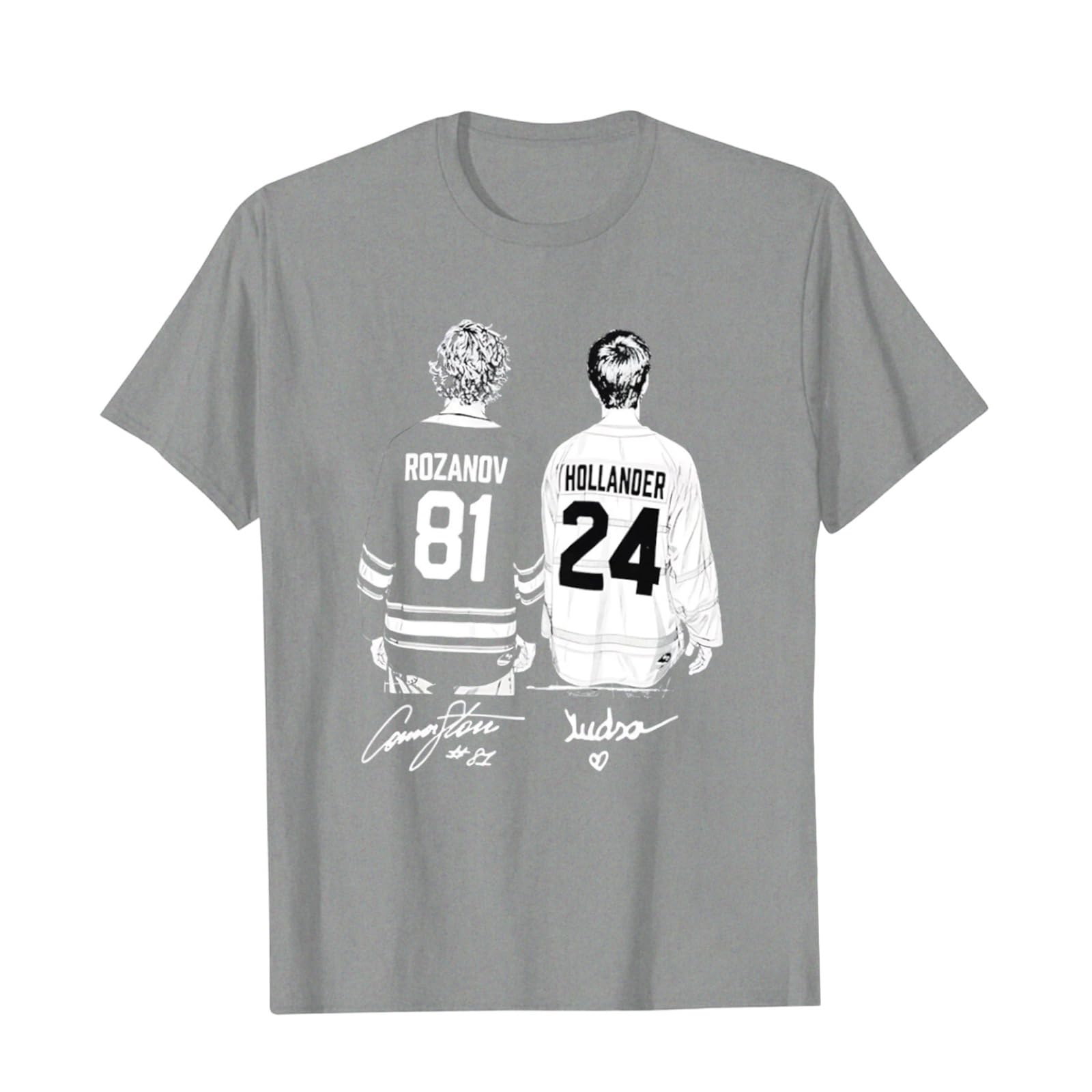 Heated Rivalry Shirt Graphic Tees Casual Crew Neck Short Sleeve Tshirt Merch Unisex for Fans Grey M