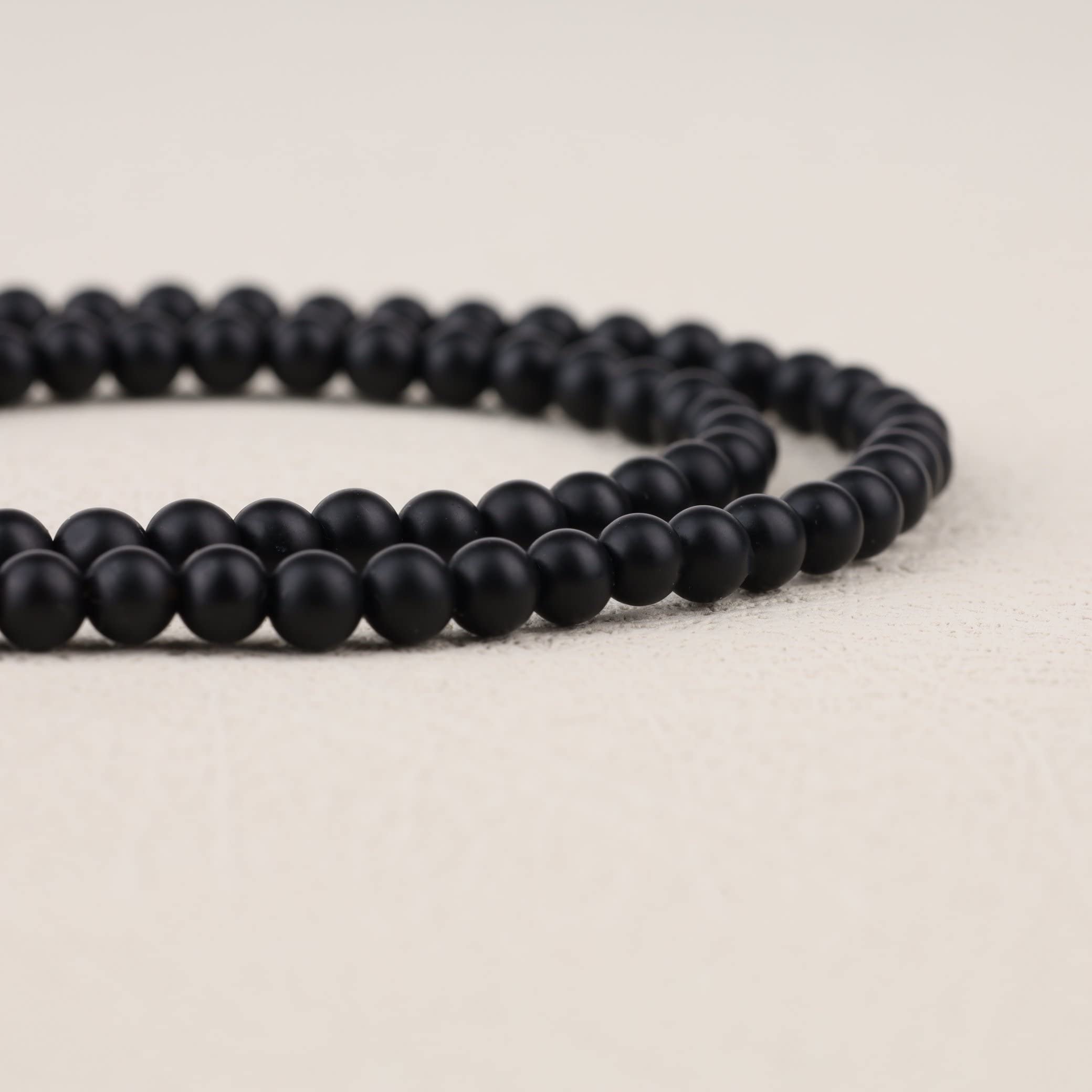 GAVU Collar de Hombres de Cristal Natural y Acero Inoxidable con Colgante Brújula