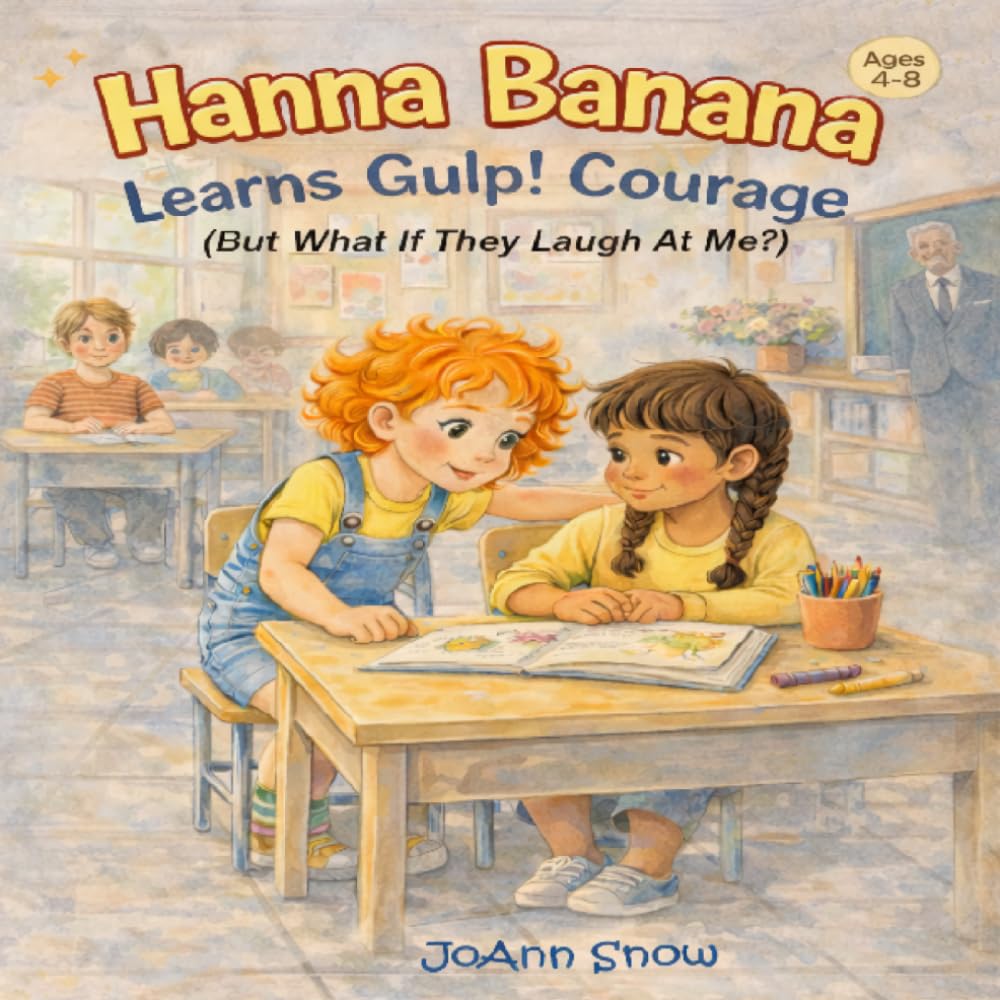 Hanna Banana Learns Gulp! Courage (But What If They Laugh At Me?): A Story about Doing What's Right--Even When Your Knees Feel Wiggly (The Hanna Banana Learns Series: 12 Stories for Growing Hearts)