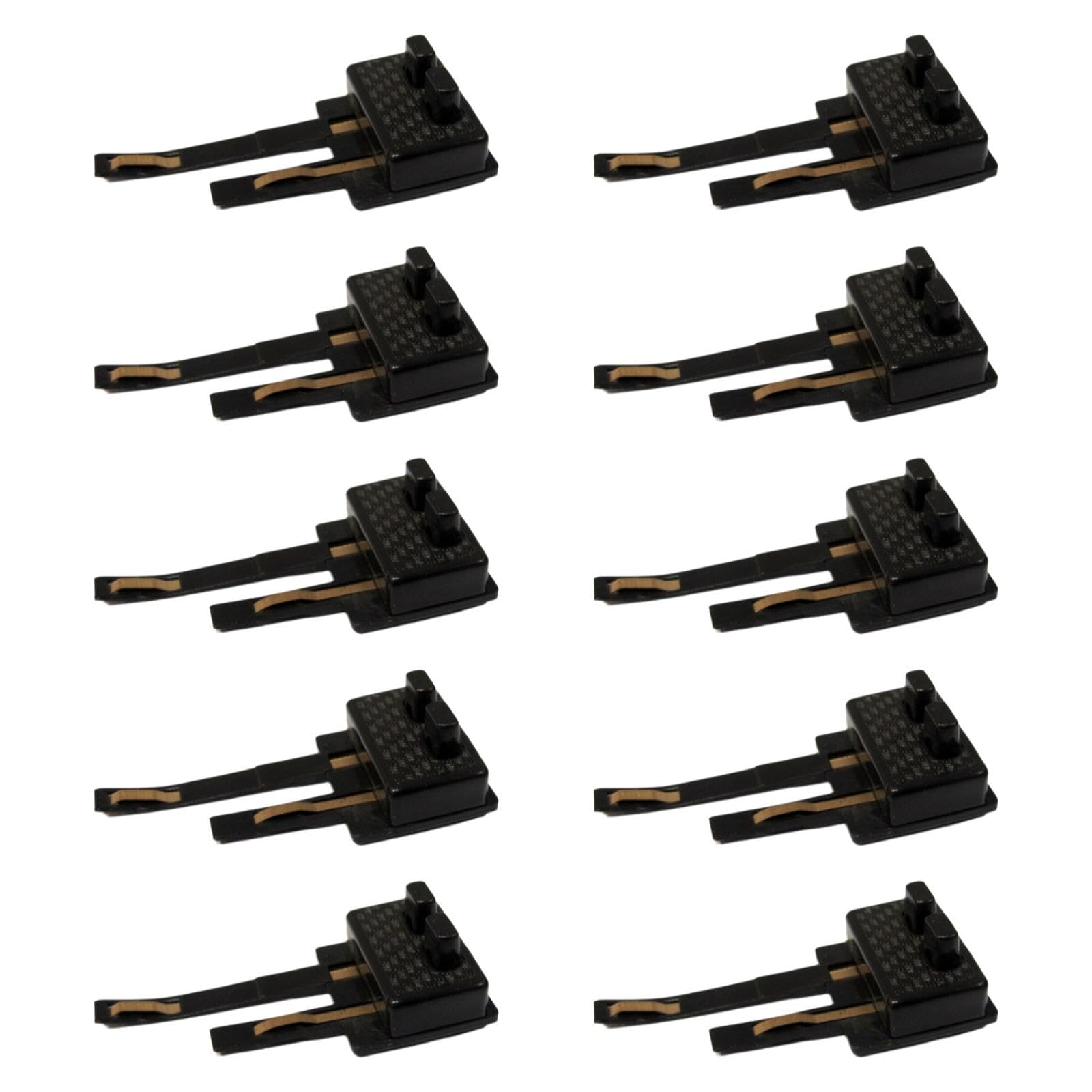 Perfeclan Clips de Connexion d'alimentation numérique à l'échelle Ho, boîte d'alimentation, 1:87, légers, pièces de Rechange, pour Trains modèles Ho, Noir