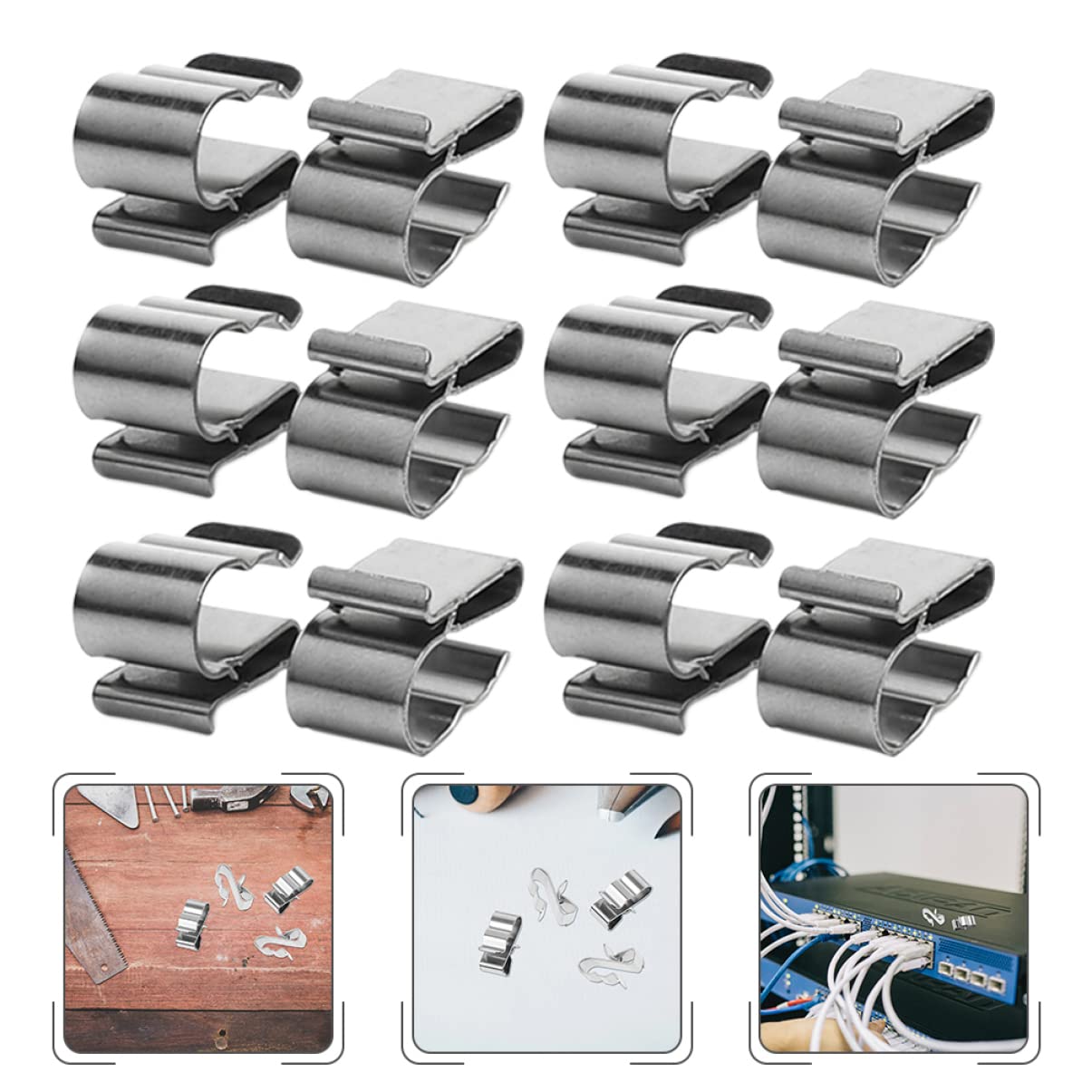 150pcs Solar Panel Cable Clips Wire Clamps for Installation Photovoltaic Wire Clips