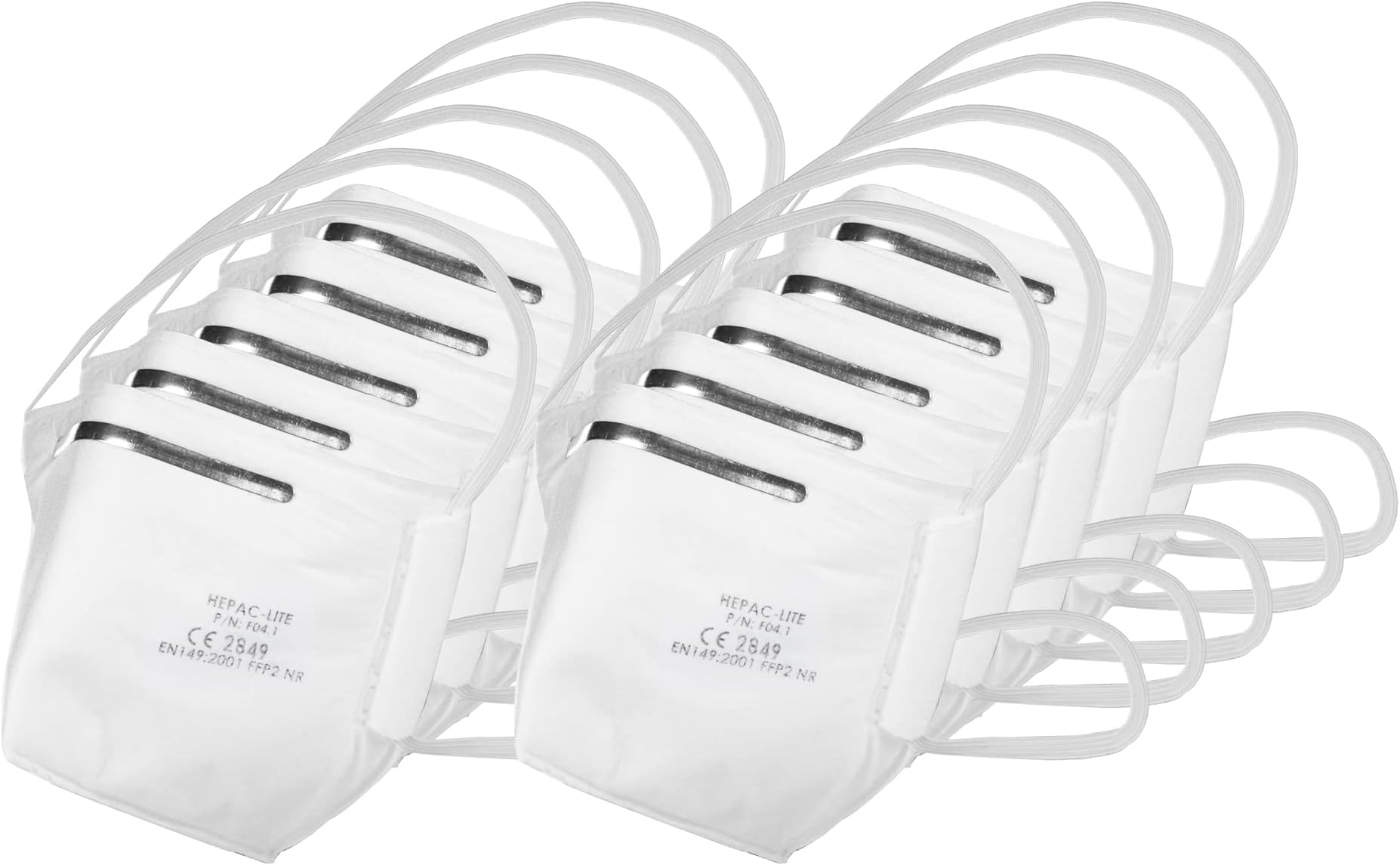 Trend Lightweight FFP2 HEPAC Filter Mask, Pack of 10, Efficient Particulate Capture & Day-Long Comfort, RPE/FFP2/A/10