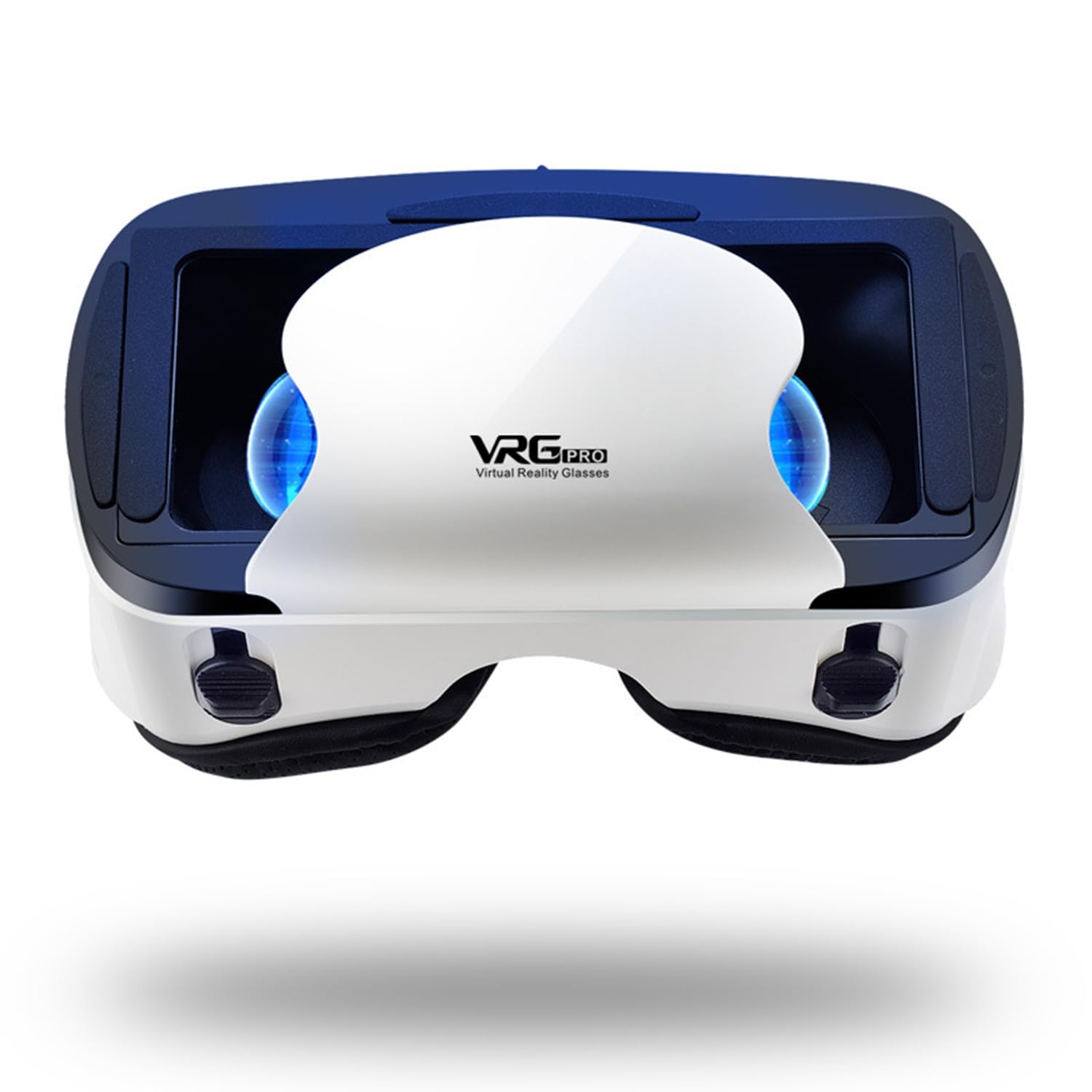 Cuffie per realtà virtuale per bambini e adulti, occhiali universali 3D VR per giocare a film 3D, compatibili con smartphone iOS e Android da 5-7 pollici, bianco