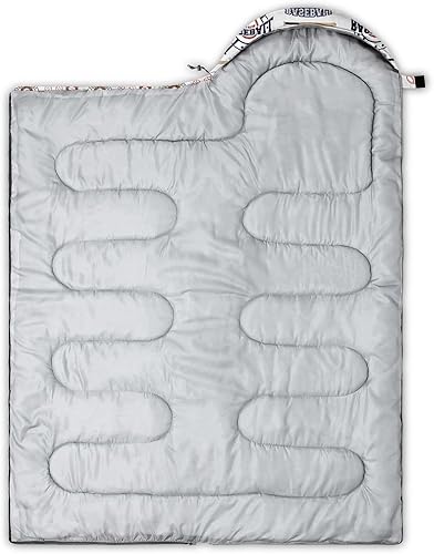Miniatura 4 de BSNTHO Saco de dormir para camping, 3 estaciones, clima cálido y fresco, ligero, saco de dormir impermeable para adultos y niños, viajes y al aire