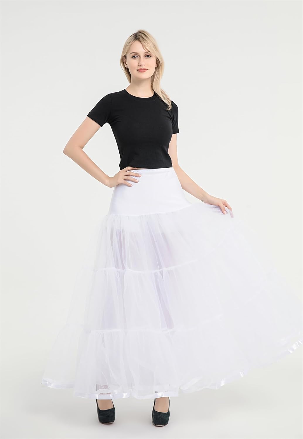 Women's Ankle Length Petticoats Wedding Slips Plus Size - Image 7