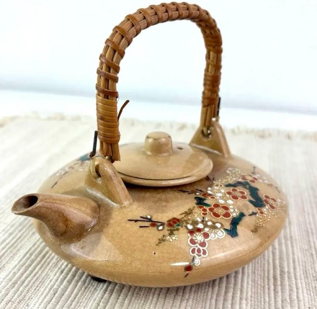 薩摩焼 薩摩溶岩焼 平土瓶 銚子 急須 酒次 酒器 【大形土瓶 薩摩焼