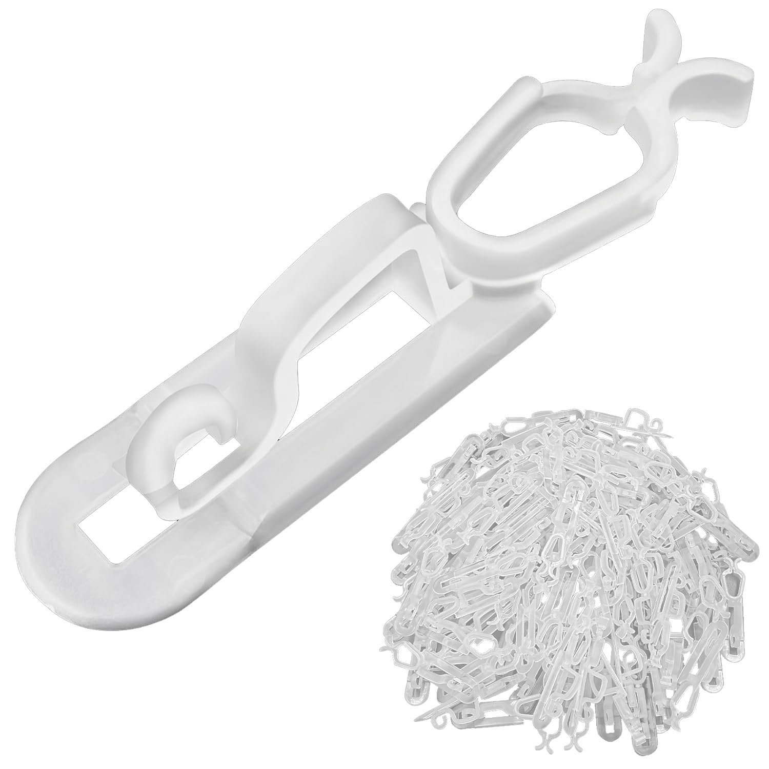 CTRLZS Outdoor Light Clips Clips 100Pack, Universal Gutter and Shingle Clip Hooks for Hanging C7, C9 and Lights
