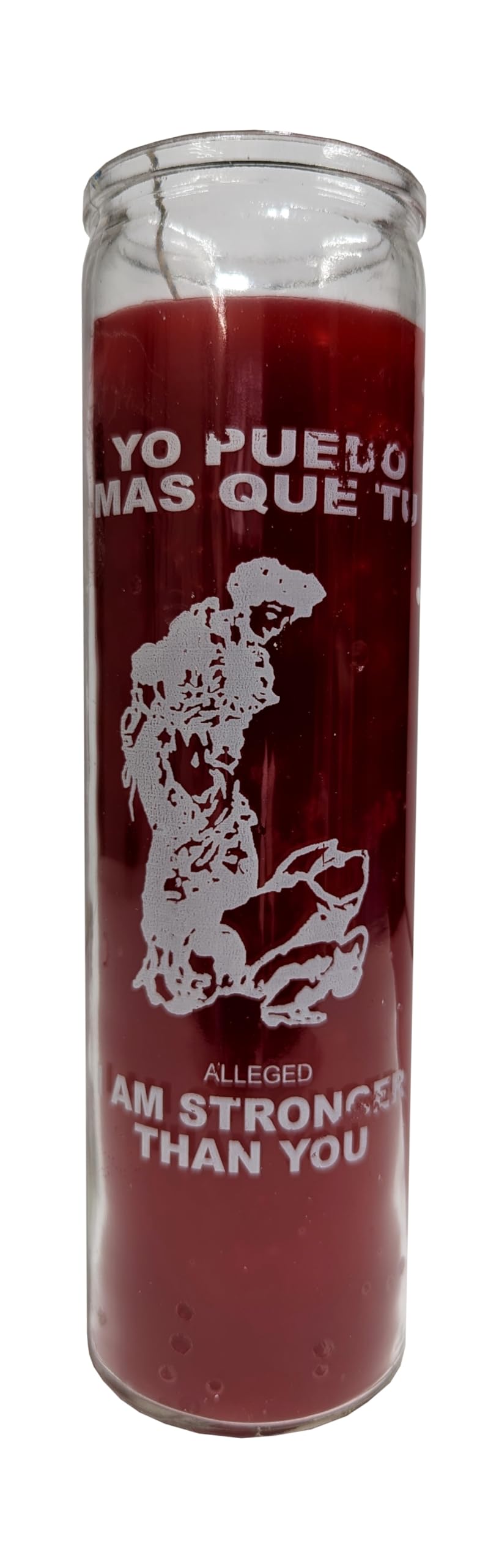 Generic I am Stronger Than You (Yo Puedo Mas Que Tu) Red Candle