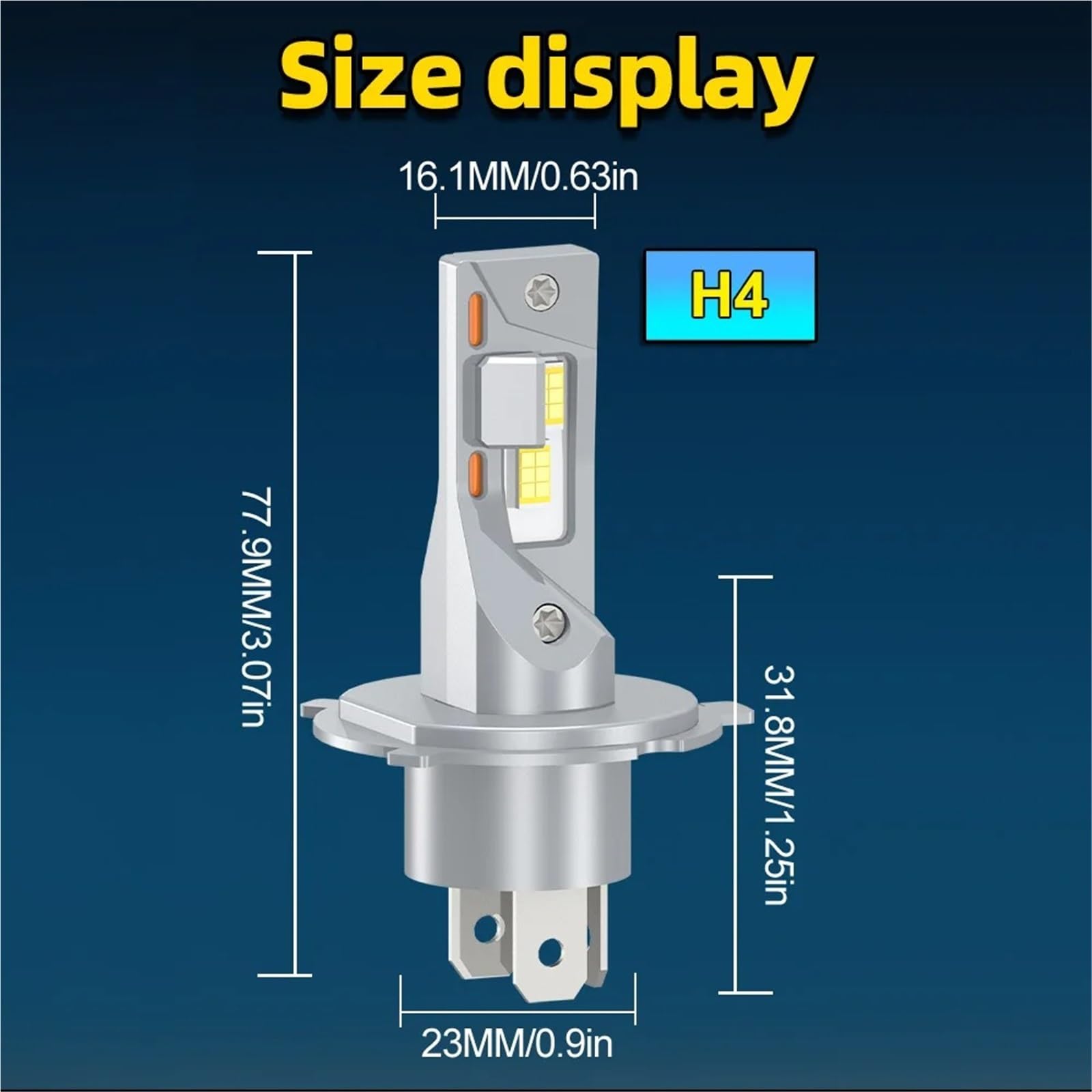 Phare Moto LED 1PC LED H4 H7 Moto Scooter HS1 9003 HB2 ampoule phare 15000LM Super lumineux lampe sans fil vélo avant lumière 12V