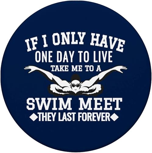 Miniatura 3 de Natación para amante de la niña, diseño de amante de la natación, color azul y blanco, para cumpleaños, PopSockets, agarre y soporte para teléfonos