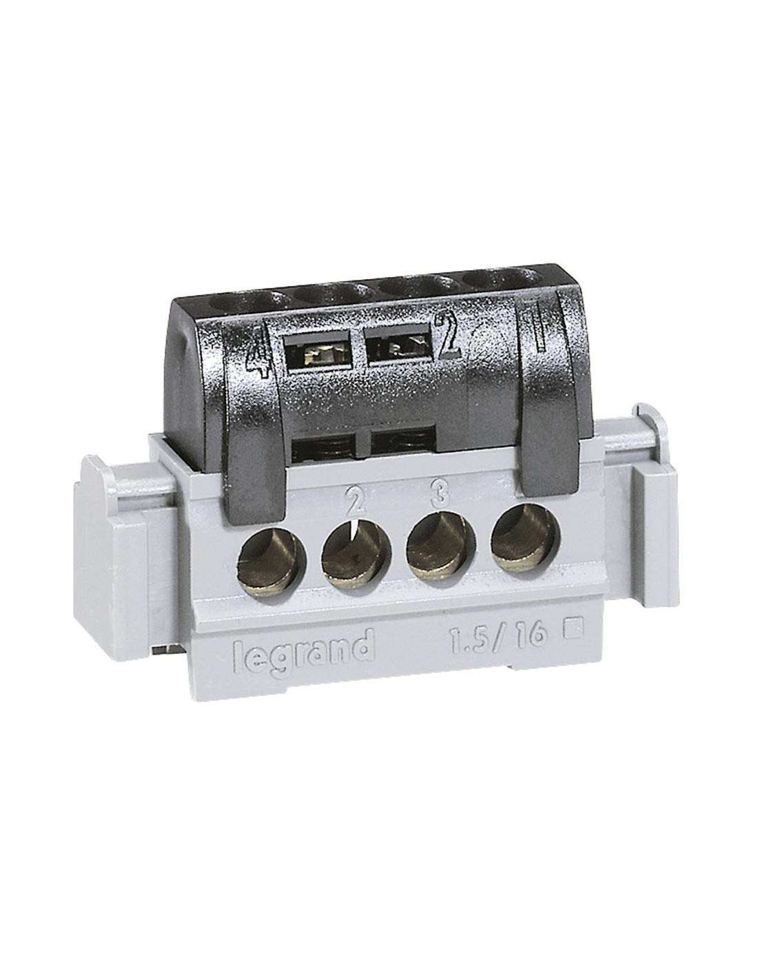 Legrand 004850 Terminal Block 25 mm² / 4 x 16 mm² / Black