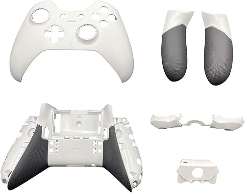 Meijunter - Carcasa completa de repuesto para mando Xbox One Elite 1 serie (blanco)