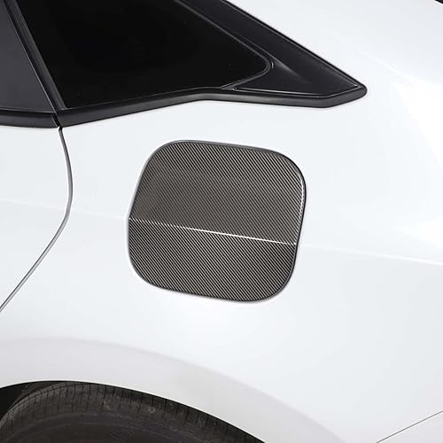 Miniatura 4 de Tapa de gas de fibra de carbono de acero inoxidable, cubierta de puerta de tanque de llenado de combustible, accesorios exteriores del automóvil,
