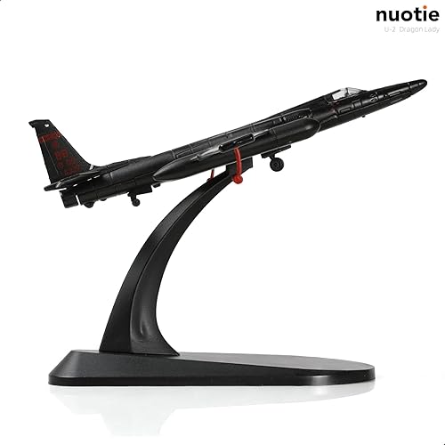 Miniatura 4 de U-2 Dragon Lady 1/144 Kit de modelo de avión de metal con soporte Beale AFB Reconocimiento de aleación fundida a presión modelo de avión de
